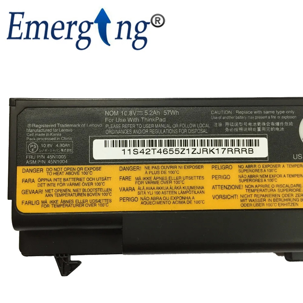 Новый оригинальный аккумулятор для ноутбука Lenovo thinkpad T530 W530 T430i L430 530 SL430 T410 T420