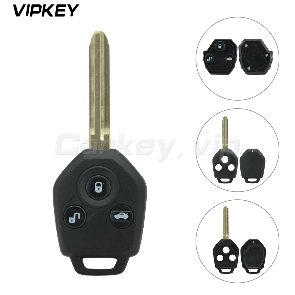 Remotekey Uncut Пустой дистанционный ключ-брелок от машины 3 кнопки 433 МГц G чип для Subaru Forester Impreza 2013- Toy43 ключ лезвия