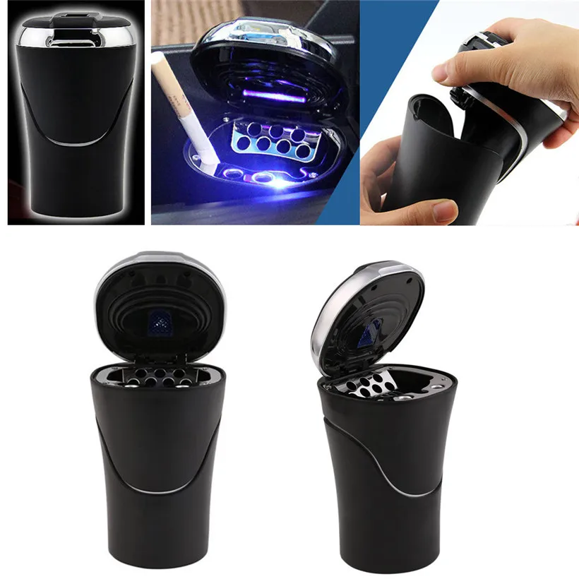 

Съемная мусорная корзина на солнечной батарее с синим светодиодным индикатором