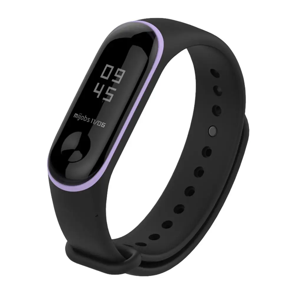 Силиконовый сменный ремешок высокого качества браслет для часов Mi Band 3 4 умный
