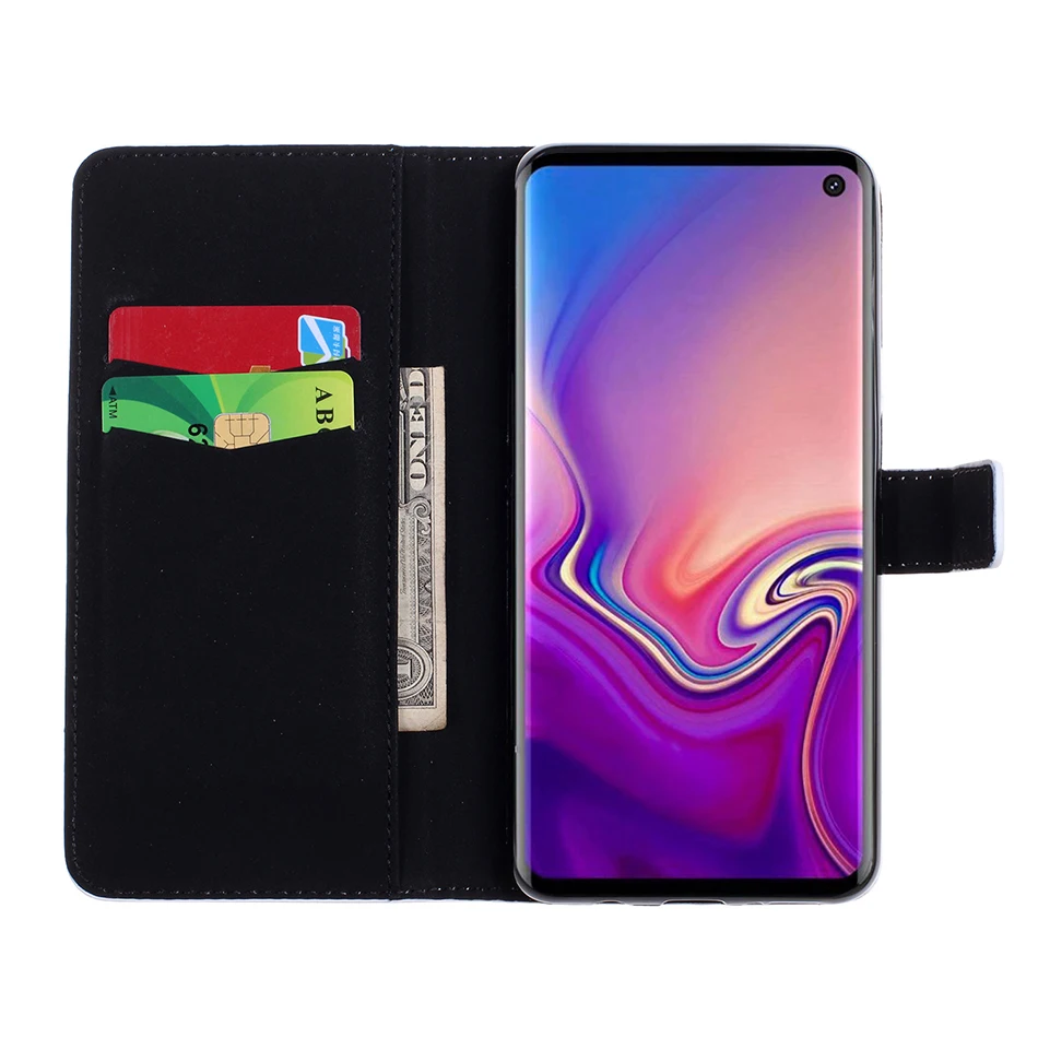 Роскошный чехол для Samsung Galaxy A3 A320 A5 J3 J5 J7 J4 J6 J8 S10 S9 S8 плюс S5 S6 S7 край из искусственной кожи и ТПУ на застежке чехол Coque
