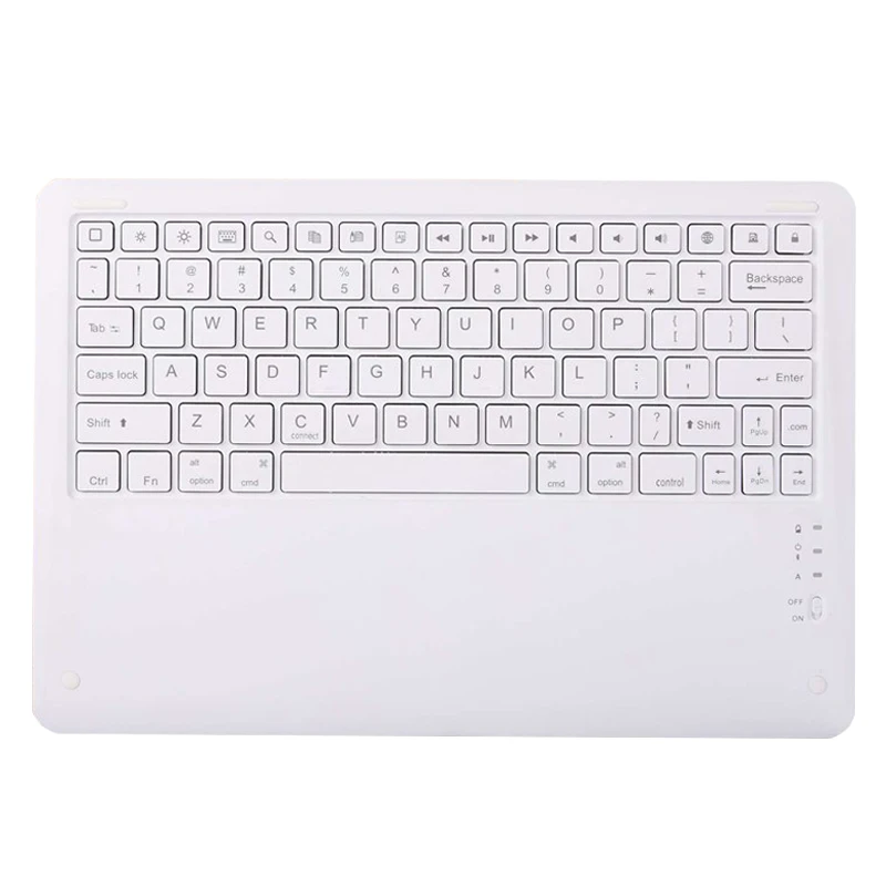 Тонкая беспроводная клавиатура-чехол для Apple iPad Pro 12,9 ткань кожаный полный защитный чехол для нового iPad 12," клавиатура - Цвет: Keyboard White