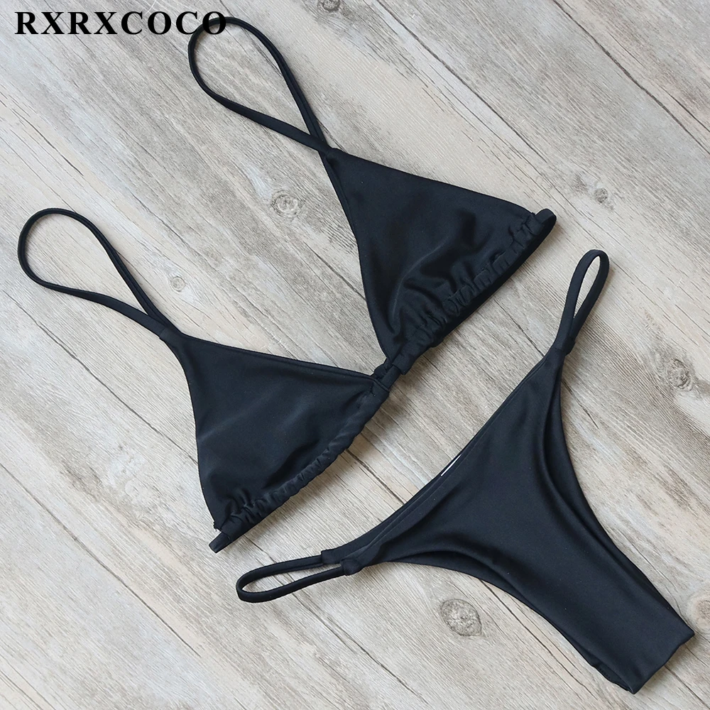 RXRXCOCO бикини для женщин 2018 Купальник микро комплект бандажные купальные костюмы с