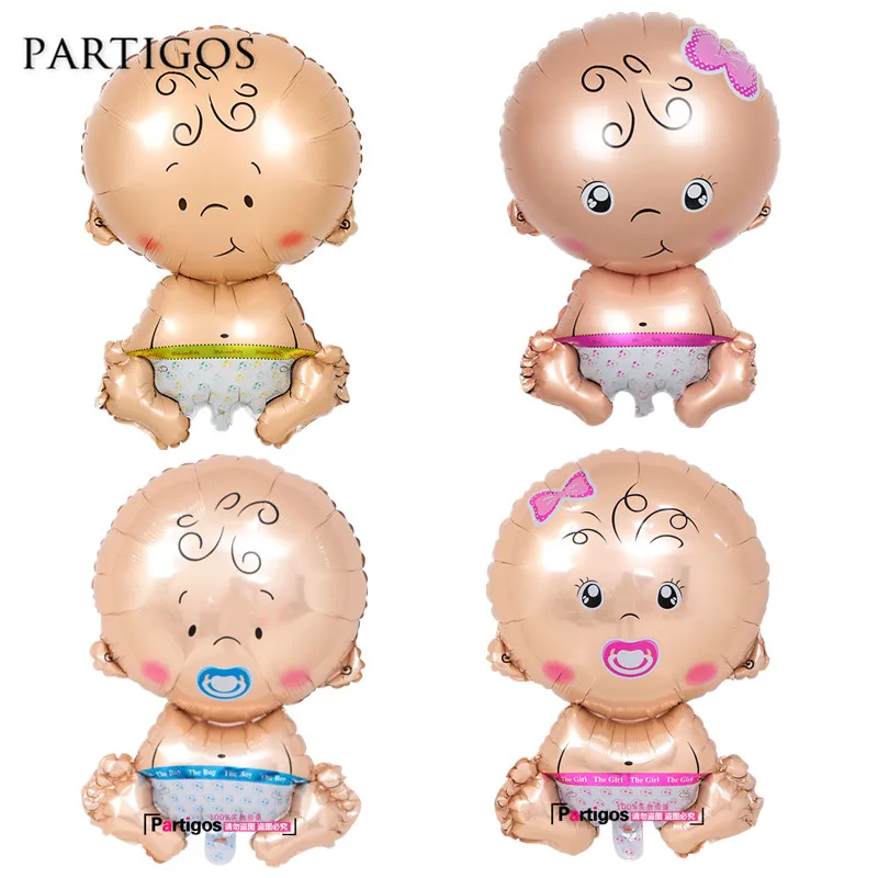 50 шт. Детские Соски мальчик девочка Фольга Шарики Baby Shower гелий надувные баллон