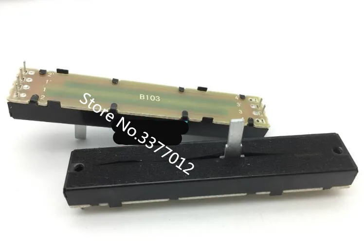 1pcs/lot  88mm straight sliding type 8.8 cm with track potentiometer double B10K 15MM shaft