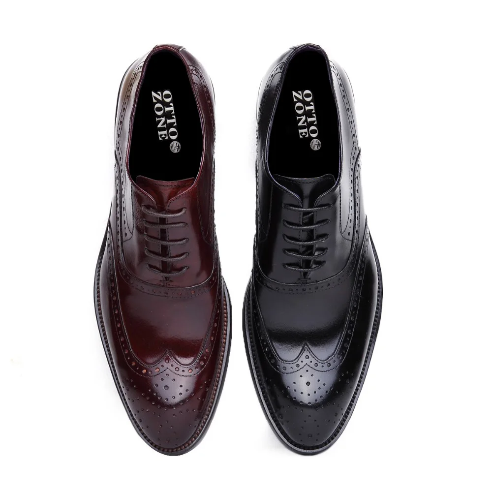 OTTO/Мужская обувь Туфли-оксфорды ручной работы в стиле ретро Обувь из натуральной