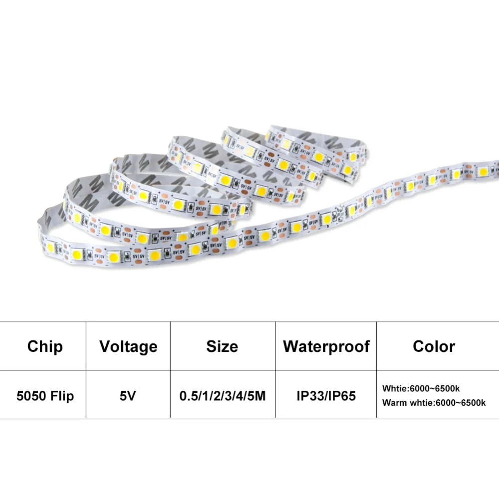 Светодиодная лента EeeToo USB 5050 smd 5 в пост. Тока 0 м 1 2 3 4 м|led strip light 5050|led lightusb led |