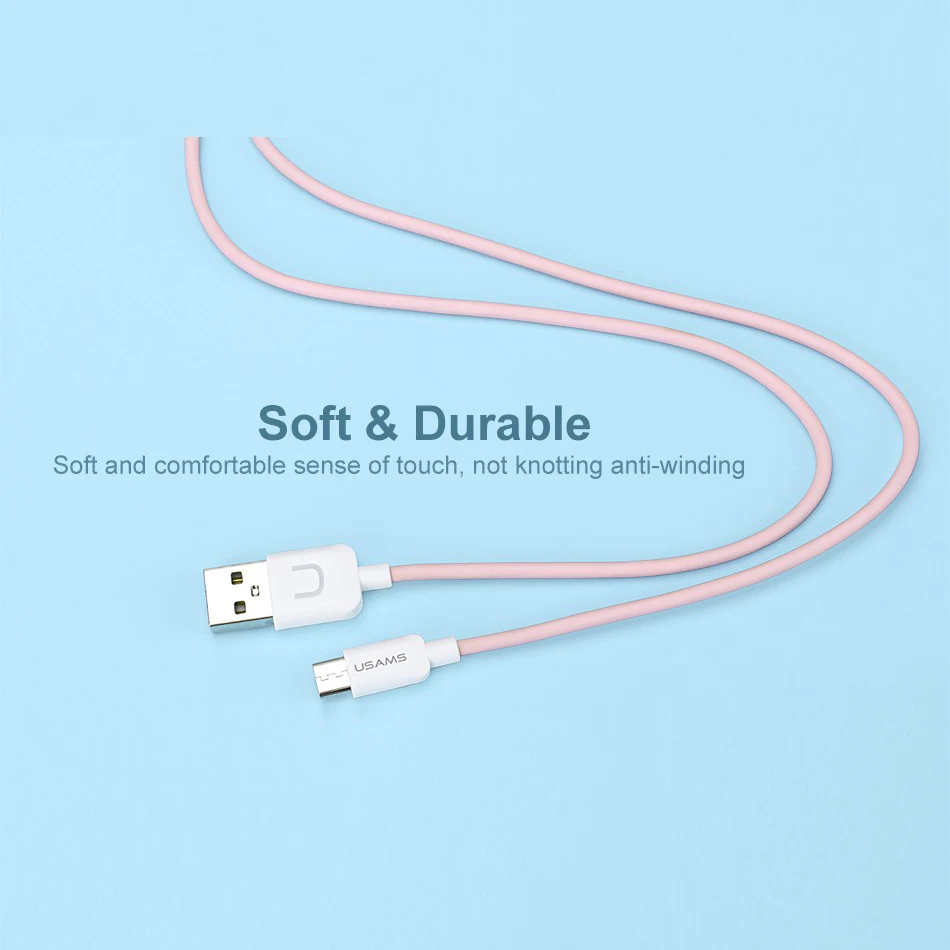 USAMS Micro Телефон зарядный кабель для samsung huawei Xiaomi LG USB передачи данных телефона Android 5