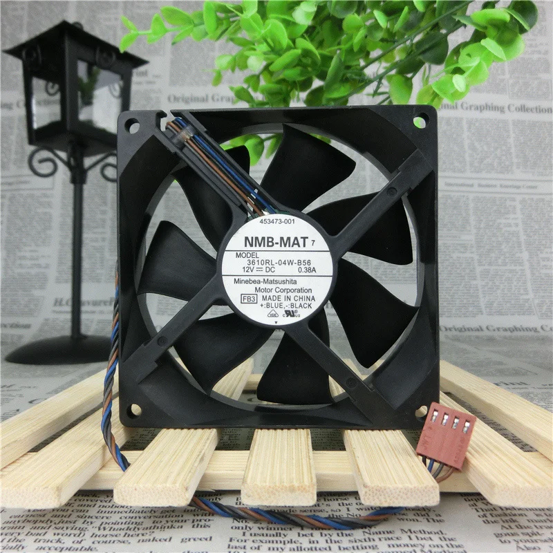 Оригинальный NMB 3610RL-04W-B56 90*90*25 12 В 0,38 а 9 см 4-проводной вентилятор