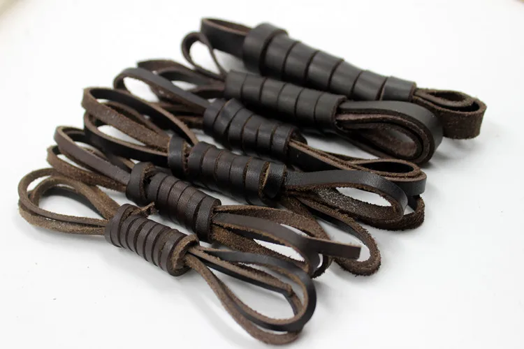 Шнур из натуральной коровьей кожи 5 м/лот Фурнитура для бижутерии коричневая кожа