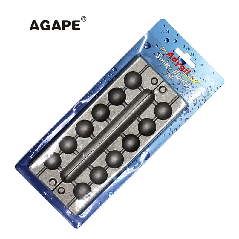 Agape DIY рыболовные шарики грузила пресс-форма ADBASM/#6 шариковый 63 г 6 полостей | Спорт