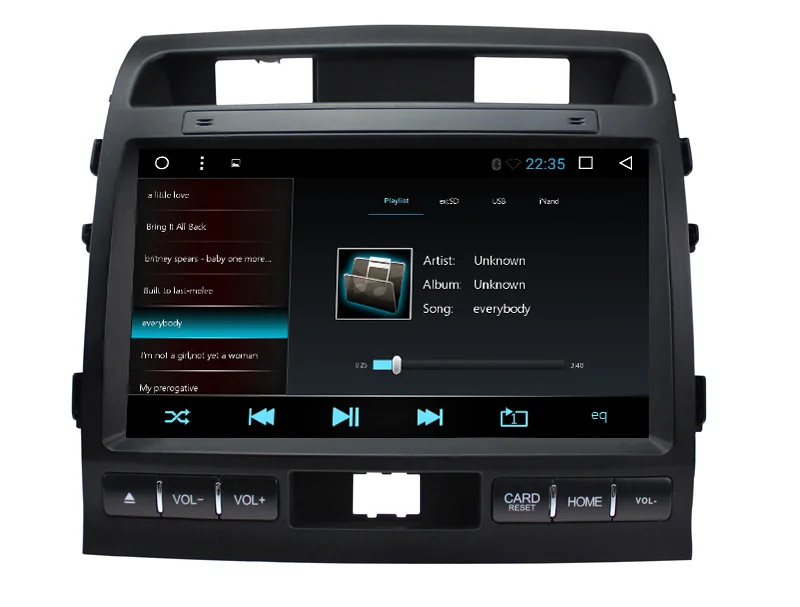 Восьмиядерный Android 8 1 автомобильный мультимедийный плеер GPS для Toyota Land Cruiser LC200