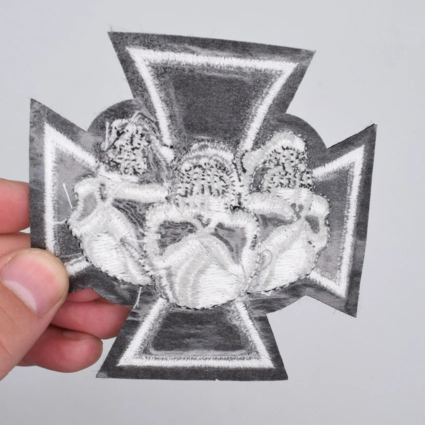 Женская Байкерская футболка с принтом в виде скелета и скелета|patch iron on|iron onpatch |