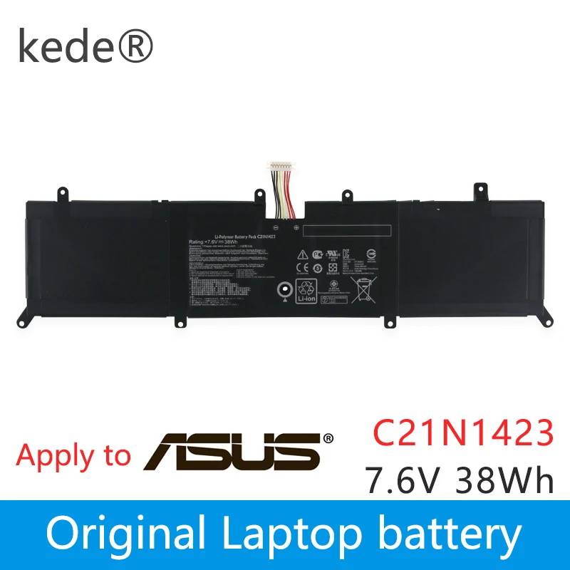 Kede C21N1423 Аккумулятор для ноутбука ASUS X302L X302LJ X302LA R301LA F302LJ F302U X302LJ-R4073/R4036H 7,6 V 38WH
