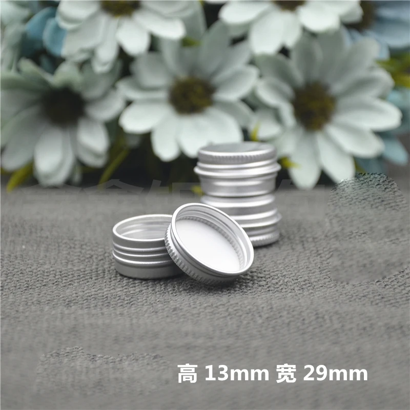 5g empty round aluminum lip balm tins for cosmetic packaging 5cc cream jar bottle with lid silver Spiral box container | Дом и сад