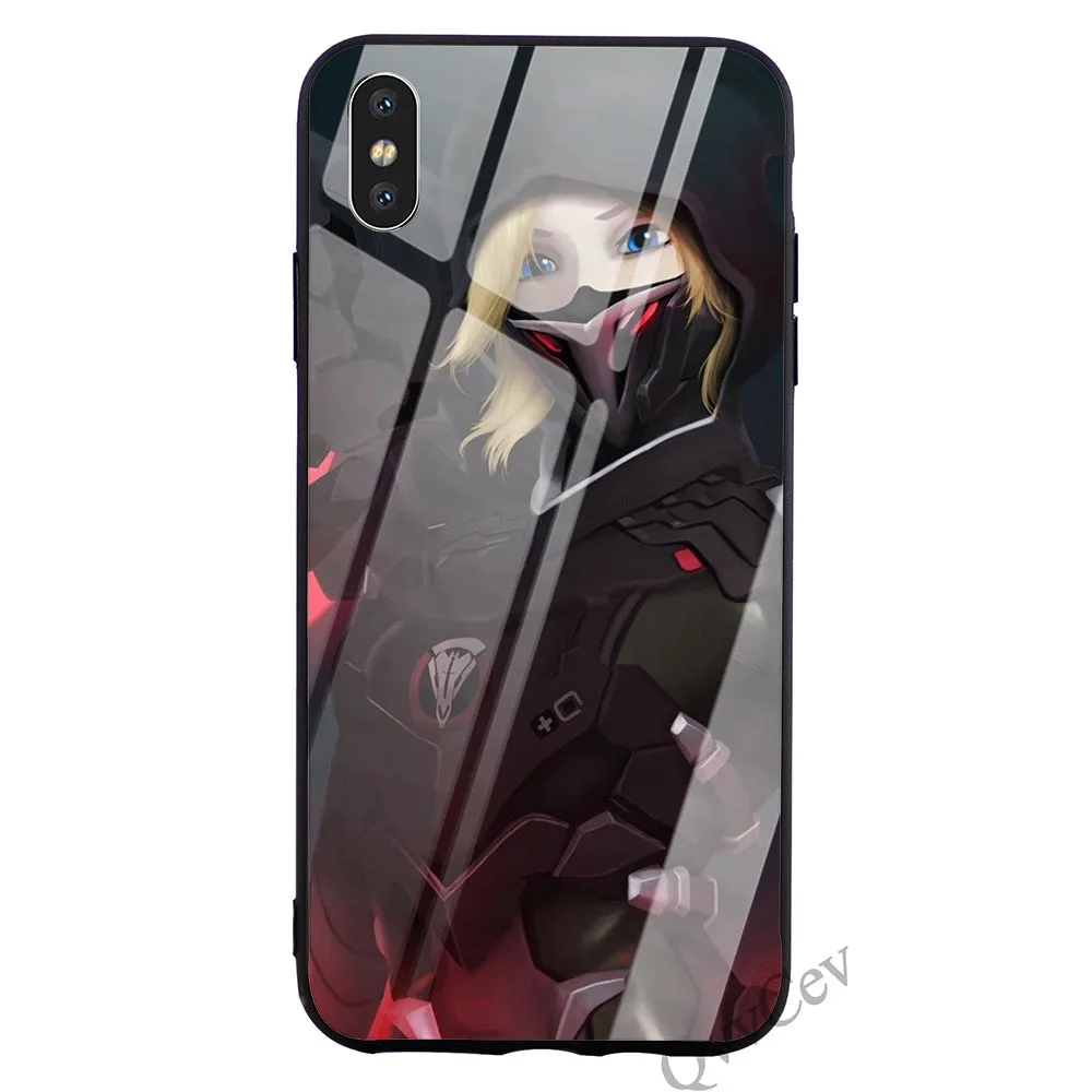 K0552507 Тонкий чехол для телефона из закаленного стекла Overwatch mercy для iPhone 5 Чехол XR X 7 8 Plus 6 6S 5S SE Xs Max силиконовый - Цвет: K0552507
