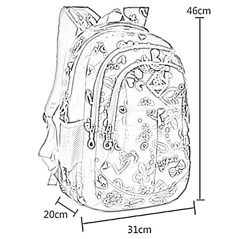 Panegy модный детский школьный рюкзак для девочек начальной школы Mochila Escolar