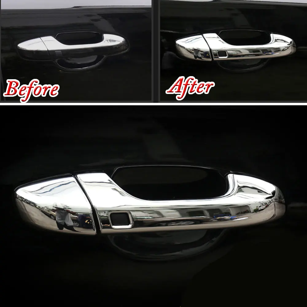 Хромированный ABS умный ключ для автомобиля дверная ручка крышка Накладка Kia Sportage