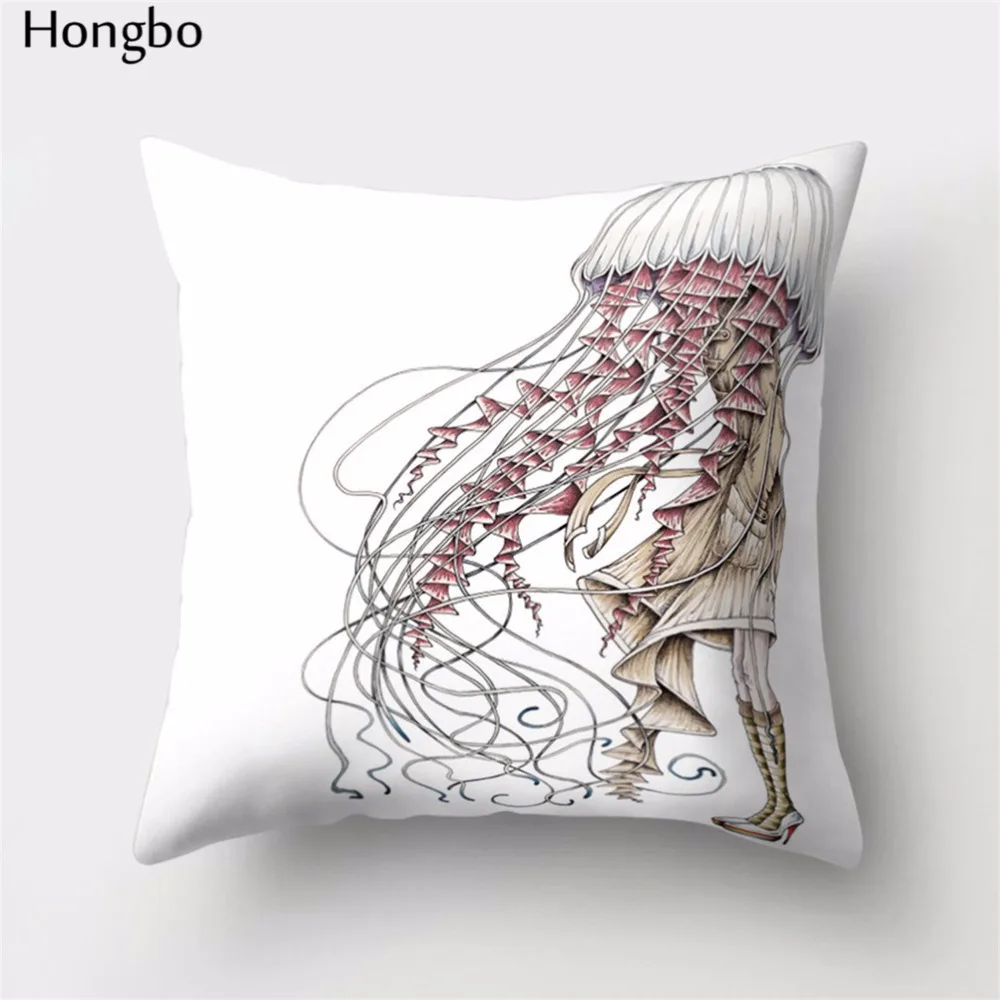 Hongbo 1 шт. красочное Морское Животное осьминог наволочки для подушек для дома наволочка для подушки автомобиля Декор