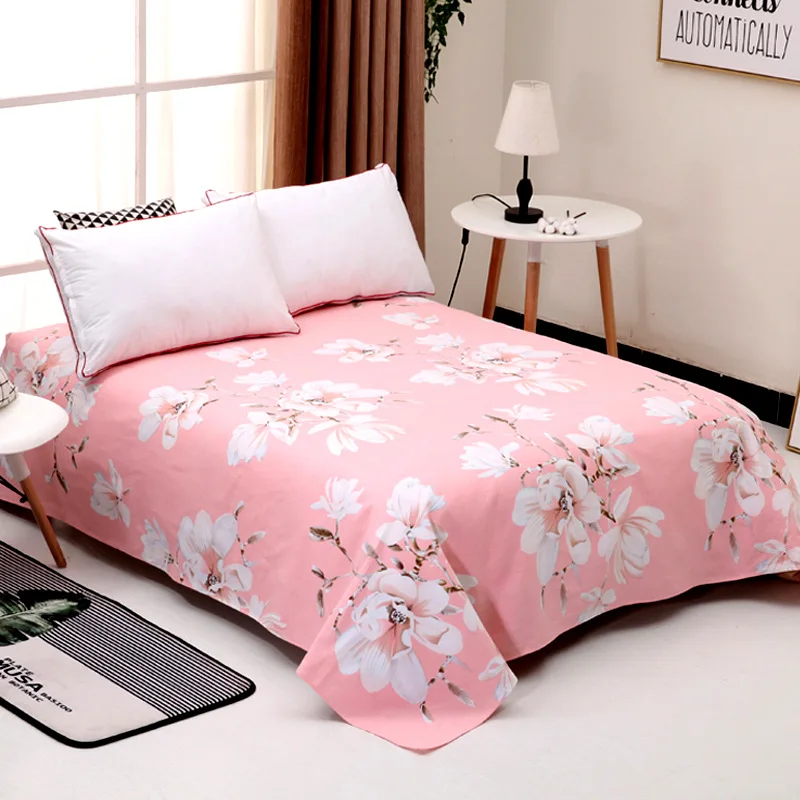 Новые уютные защитные хлопковые простыни с принтом городские двойные 240 см * 230