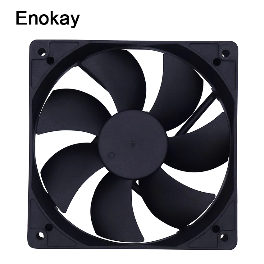 Бесшумный компьютерный кулер Enokay тихий 120x120x25 мм 12 В 24 в 2Pin XH2.54 см чехол для ПК 120