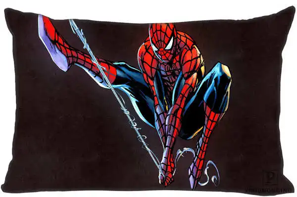 Rectangle Pillowcase Пользовательские Бэтмен и Человек-паук логотип молния на прямоугольную наволочку 35x45,40x60 см(с одной стороны печати) 180516-09 - Цвет: Rectangle Pillowcase