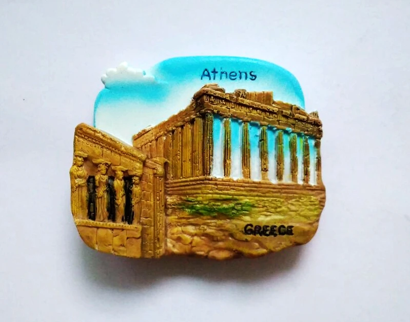 Храм акрополиса Афин Греция 3D магниты на холодильник дорожные сувениры