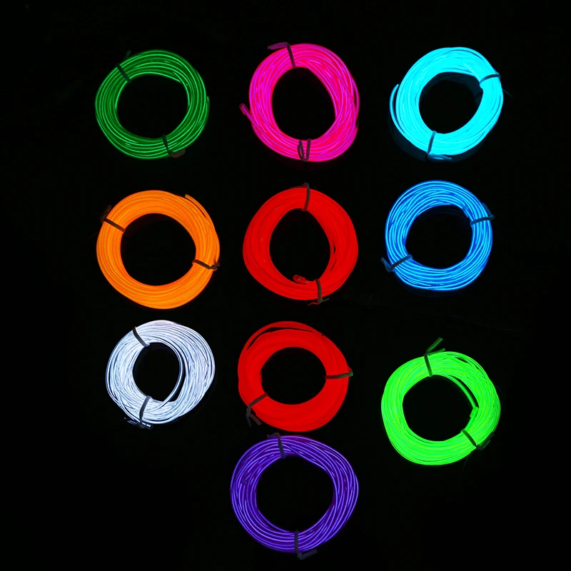 Неоновый светящийся Проволочный Трос POSSBAY EL украшение для автомобиля улицы и