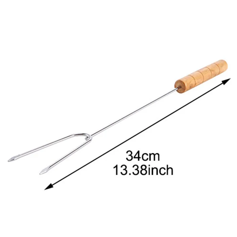 Diniwell из нержавеющей стали для дерева Зефир хот дог телескопическая вилка обжарки