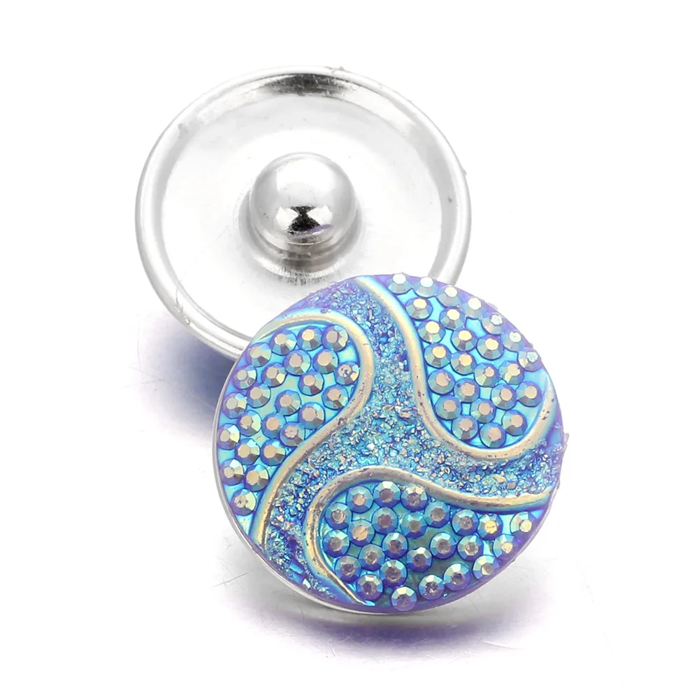 10 шт./лот Смешивание 18 мм кнопки ювелирные изделия красочные резиновые давление