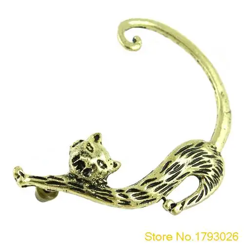 3 цвета Ретро винтажный панк готический медный Кот киска ухо манжеты для женщин