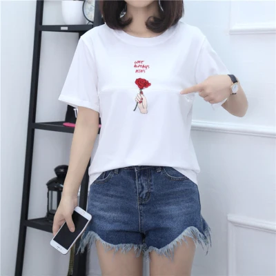front flower white 16 узоров, футболка для кормящих мам, топы для грудного вскармливания, Одежда для беременных женщин, топ с принтом, одежда с коротким/длинным рукавом - Цвет: front flower white