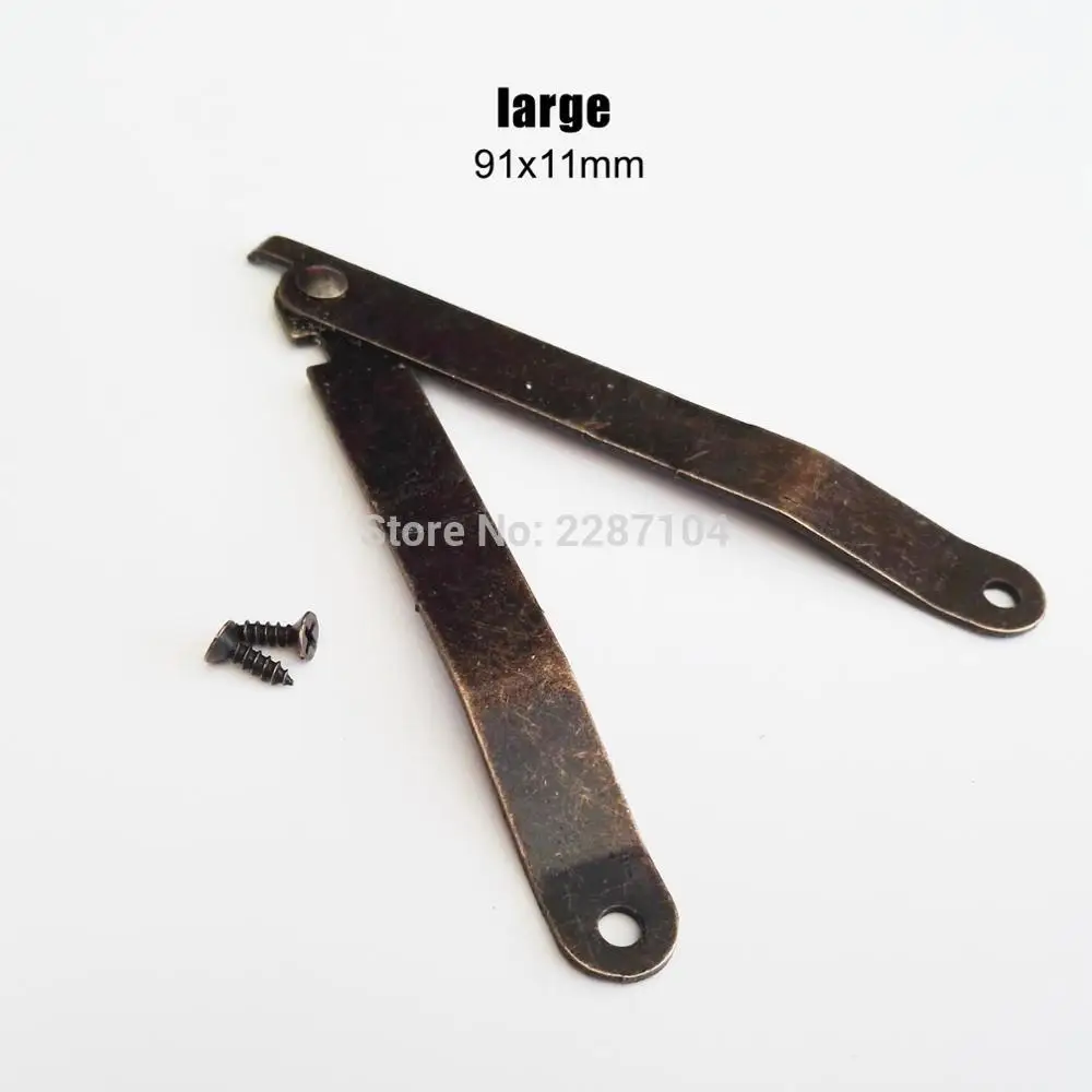 6 шт. Античная латунная винтажная бронзовая сундук для ювелирных изделий