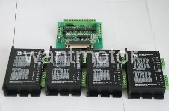 Лидер продаж! Фрезерный станок с ЧПУ Wantai 4 шт. Драйвер шагового двигателя DQ420MA 1.7A 36