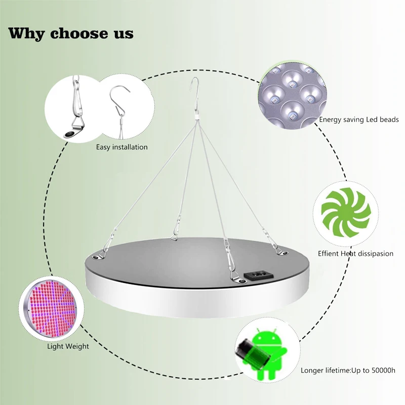 Светодиодный Grow светильник 800 Вт светодиодные лампы для растений полный спектр
