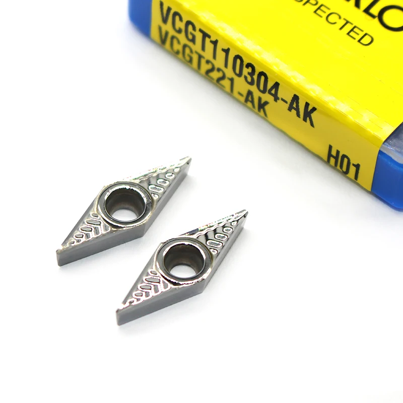 

VCGT110304 AK H01 Aluminum cutter blade VCGT 110304 Insert Cutting Tool turning tool CNC Tools AL +TIN Alloy wood
