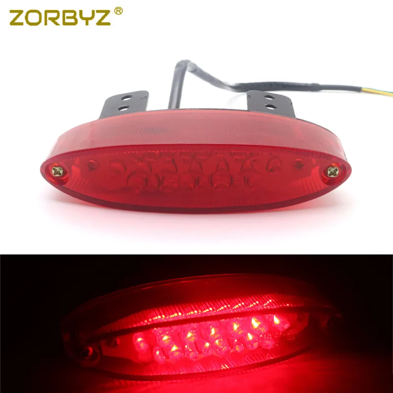 ZORBYZ универсальный мотоцикл заднее крыло край светодиодный задний фонарь стоп