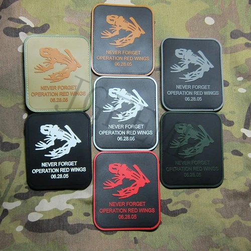 DEVGRU Seal Skull Frog Operation Red Wings Never Forget Morale 3D PVC Patch Badges Black Green Grey Tan Luminous | Дом и сад
