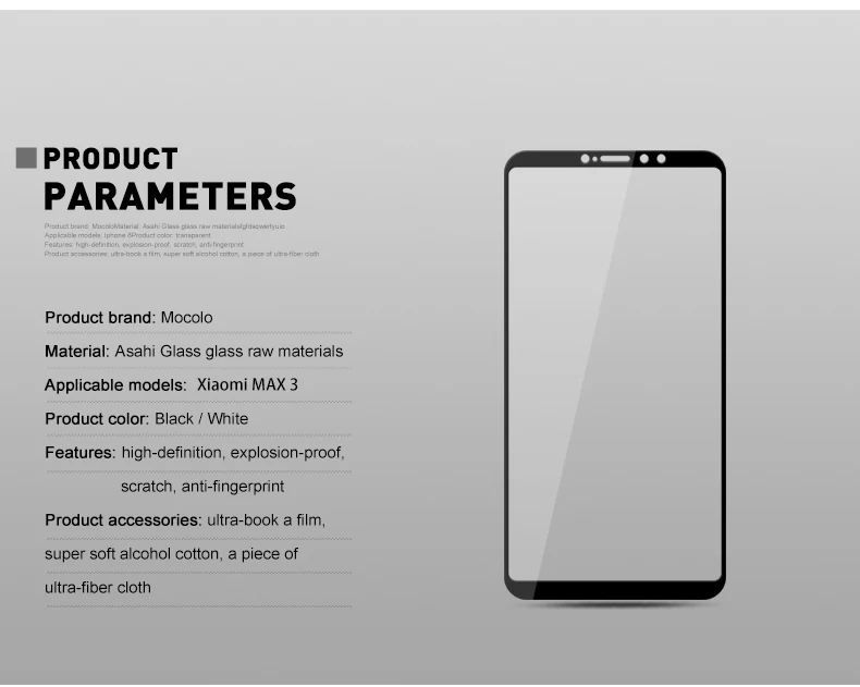 Новое поступление Защитное стекло для экрана для Xiao mi Max 3 mi Max 3 Полное покрытие защитная пленка из закаленного стекла для Xiaomi mi Max 2