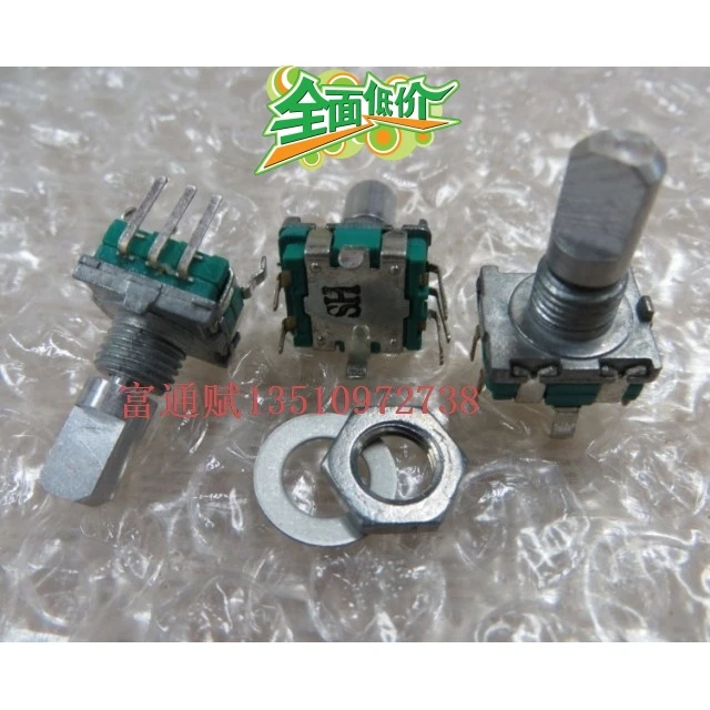 

[VK]EC11 on-board digital pulse step by step 15MM axle shaft encoder switch 20 with switch