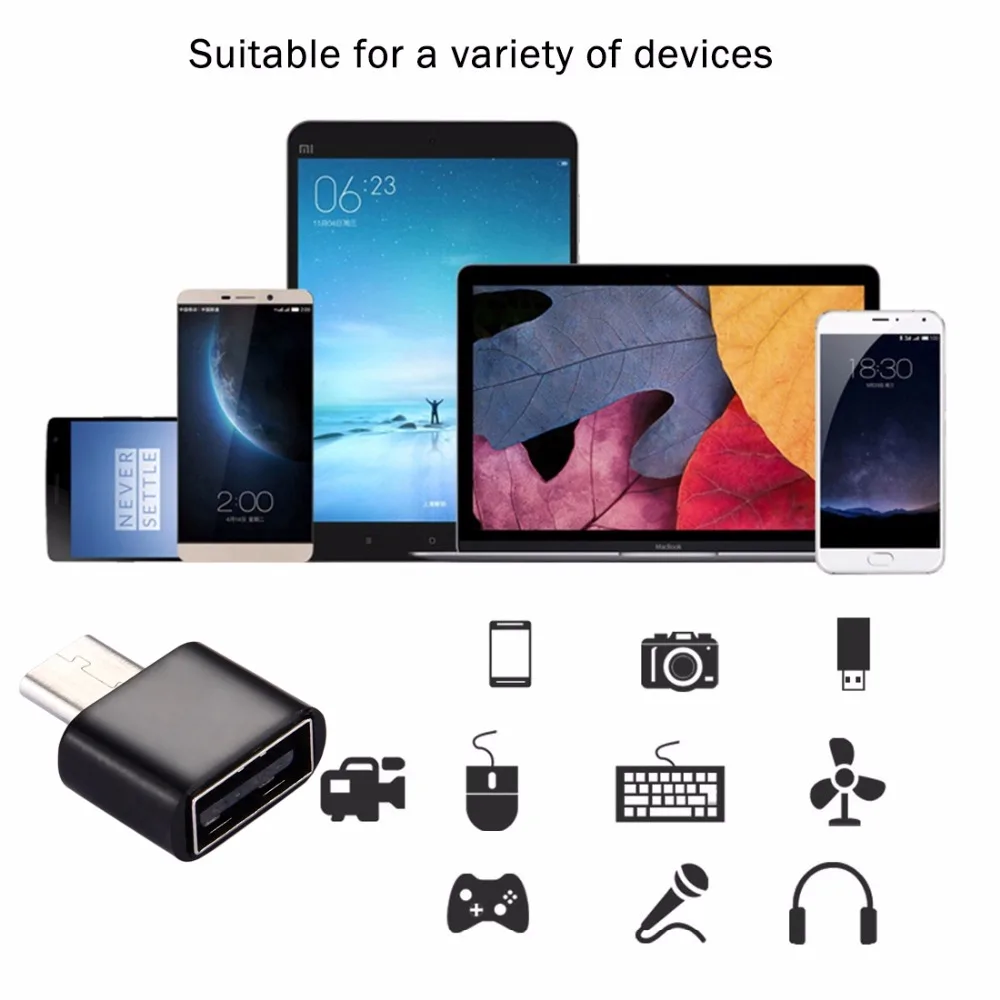 Адаптер для передачи данных Haweel USB Type C папа 2 0 мама OTG Galaxy / LG Huawei и других