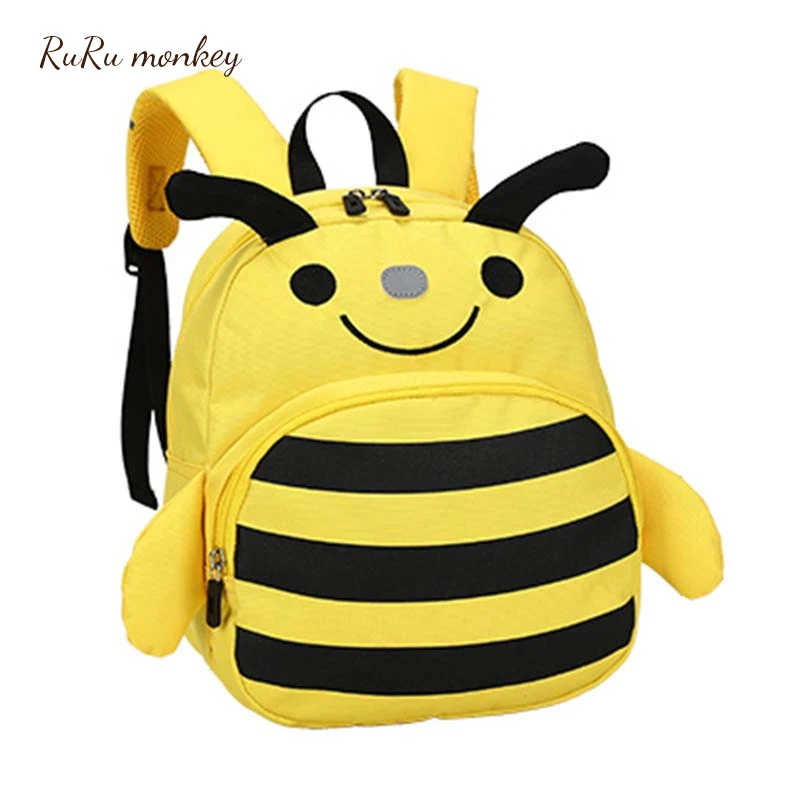 RURU monkey 3D рюкзаки с персонажами мультфильмов животные медовая пчела дети рюкзак