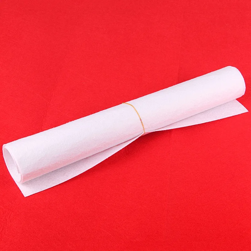 White 50x40 см большой 1 шт. Нетканая фетровая Полиэстеровая ткань, войлочная ткань, принадлежности для детского сада для шитья кукол, аксессуары для рукоделия - Цвет: White
