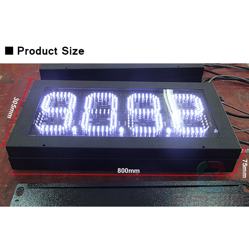 ЖК дисплей для бензиновых станций 7 сегментная маслосберегающая белая 8 дюймов|led