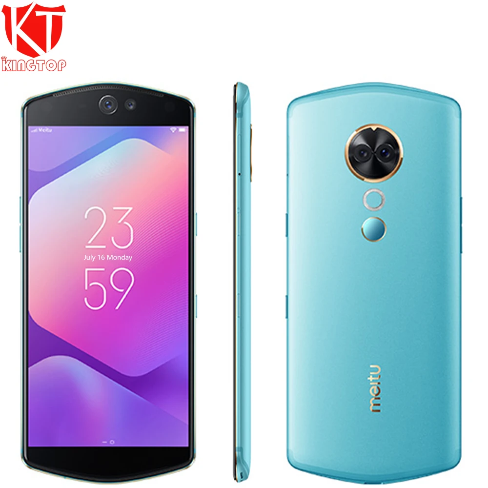 Meitu T9 мобильный телефон 6,0" 18:9 полный Экран 4 Гб Оперативная память 64 Гб Встроенная память Snapdragon 660 Octa Core 4 камеры 12,0+ 5,0 Мп смартфон