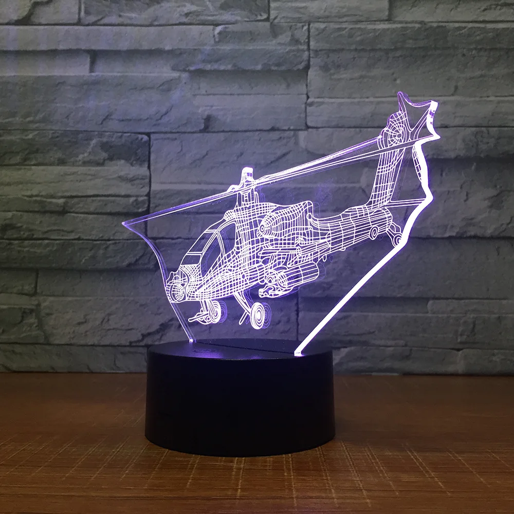 Сенсорный пульт дистанционного управления цветной 3d ночник украшение