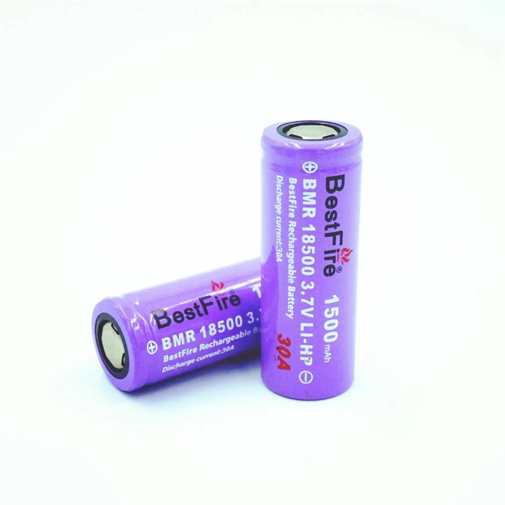 4 шт. Bestfire 18500 батарея 3 7 V 1500mAh литий ионная аккумуляторная для электрических