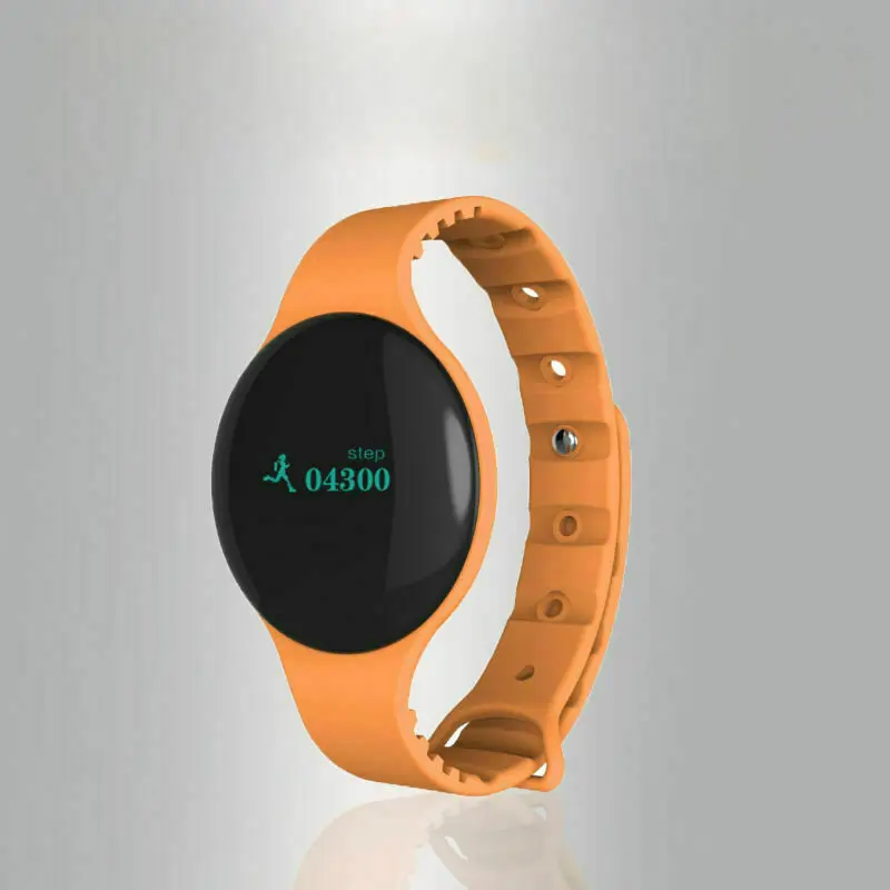 Orange Новейший Bluetooth 4,0 смарт-браслет спортивные часы Счетчик шагов и калорий Фитнес-трекер умный Браслет Шагомер - Color: Orange