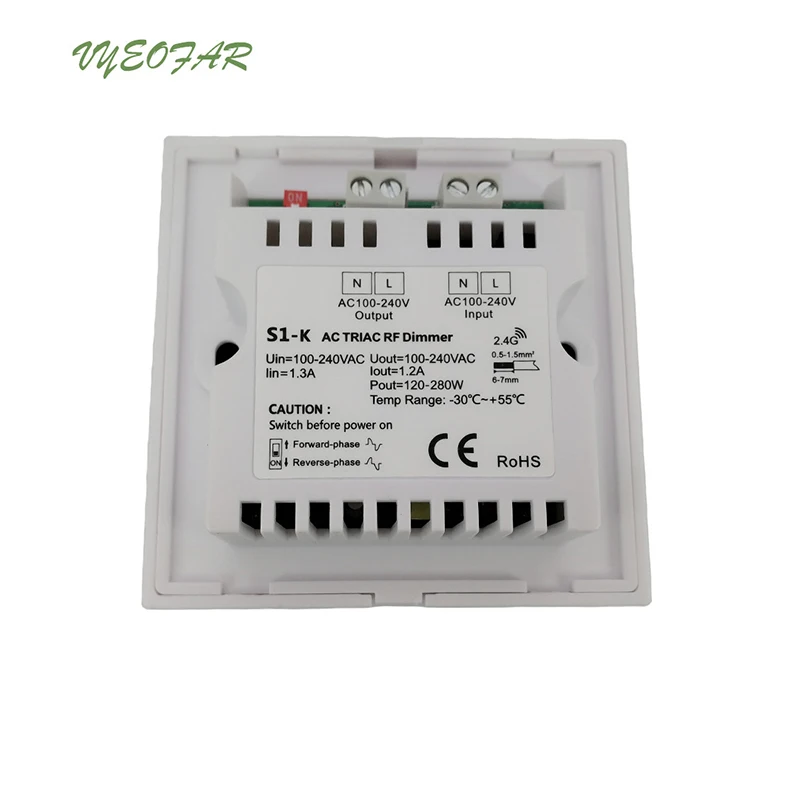 Новый S1-K Led Triac диммер 220V Высокая Напряжение 100V-240V Вход ведущих задней кромки