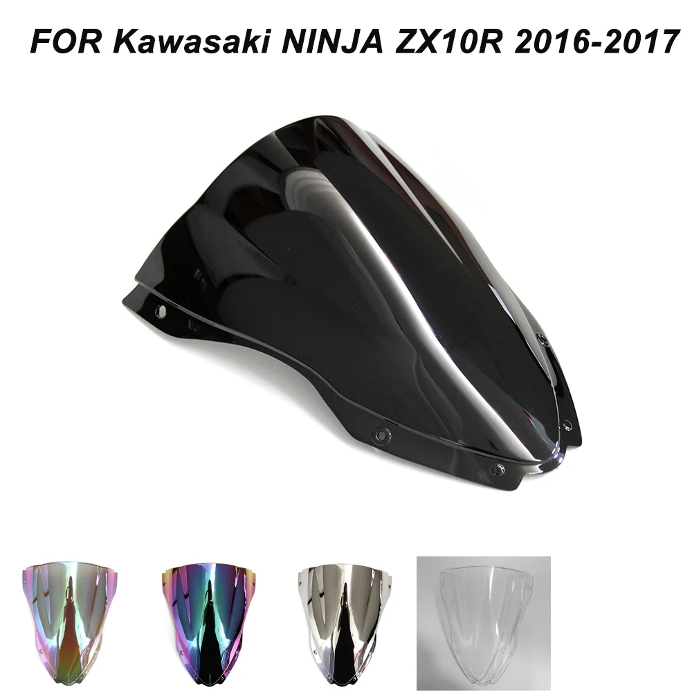 Ветровое стекло для Kawasaki Ninja ZX10R ZX 10R 2016 2017 2018 двойные пузырьки ветрового стекла